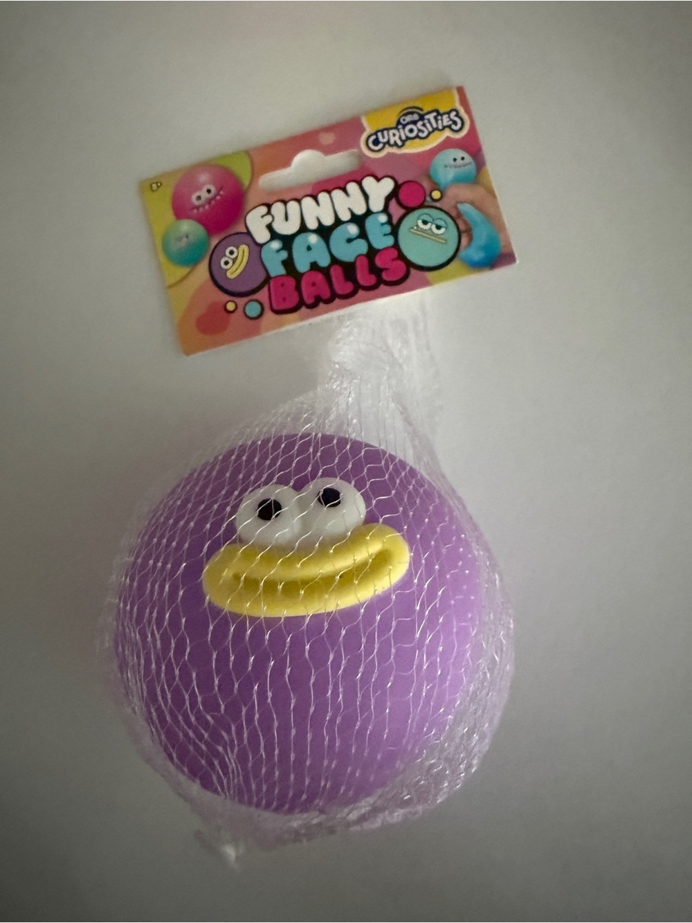 Funny Face Balls Purple Smile Ball Squish